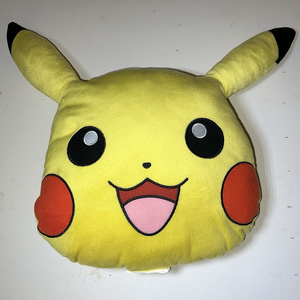 Pokemon Pikachu Plush‎ Pillow Head Doll Plush Animal 17" Tall
